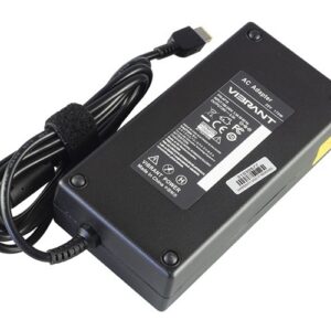 20V 8.5A 170W AC Adapter for Lenovo IdeaPad Gaming 3-15IHU6 Type 82K1 – Angled front – 3 sides visible