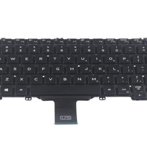 2TR2K Keyboard for Dell Latitude 5300 5310 7300 (with backlit keys) – Front view – keys & layout