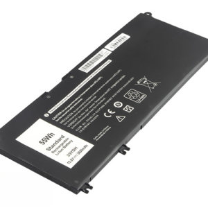 33YDH PVHT1 081PF3 Battery for Dell Inspiron 14 3490 15 7577 17 7773 Vostro 15-7570 15-7580 (15.2V 55Wh 4-Cell Li-Poly) – Front view top 45° angle