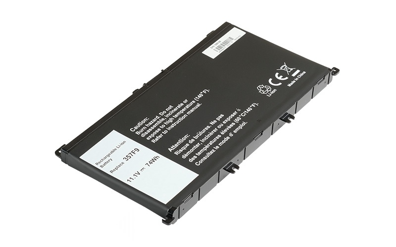357F9 071JF4 Battery for Dell Inspiron 15 7559 (11.4V 82Wh Li-Poly) – Front view top 45° angle