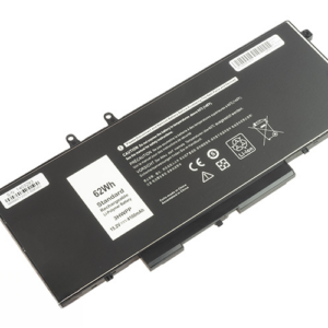 3HWPP Battery for Dell Latitude 5410 5511 5401 5501 5411 Precision 3540 3541 3551 (15.2V 62Wh 4-Cell Li-Poly) – Front view top 45° angle
