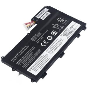45N1088 45N1091 L11S3P5 Battery for Lenovo ThinkPad T430u V590u V490u V490uA (11.1V 43Wh 3-Cell Li-Poly) – Front view top 45° angle
