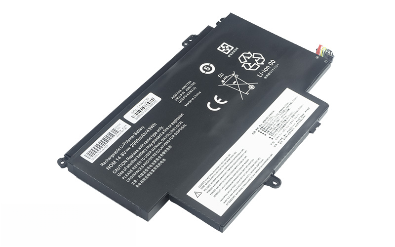 45N1704 45N1705 45N1706 45N1707 Battery for Lenovo ThinkPad S1 Yoga Type 20CD (14.8V 43Wh 8-Cell Li-Poly) – Front view top 45° angle
