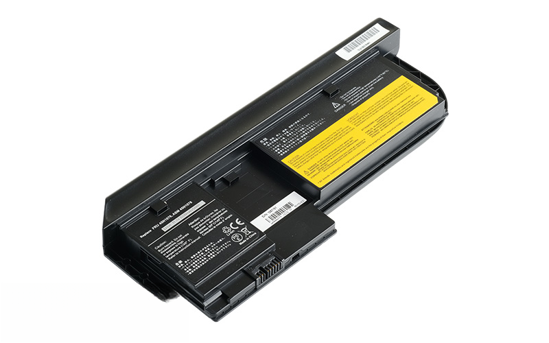 6-cell battery for Lenovo ThinkPad X230T X230 Tablet (P/N: 0A36285, 0A36286, 42T4877, 42T4878, 45N1078, 45N1079) – Front view top 45° angle