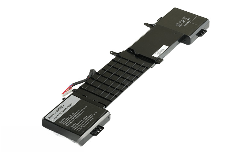 6JHDV 05046J Battery for Dell Alienware 17 R2 17 R3 (14.8V 77Wh 8-Cell) – Front view top 45° angle
