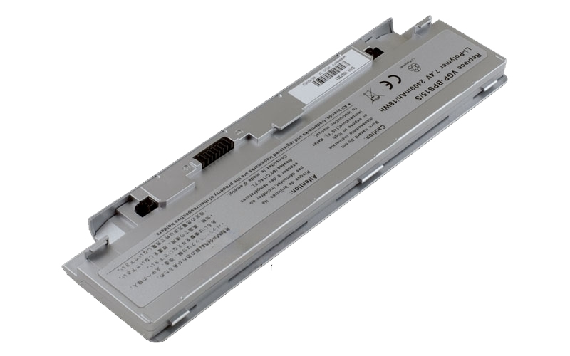 7.4V 2400mAh/18Wh Li-Polymer Battery for Sony VAIO&nbsp;VGN-P11Z/W&nbsp;VGN-P13GH/W&nbsp;VGN-P25G/R&nbsp;VGN-P35GK/W&nbsp;VGN-P50/W&nbsp;VGN-P530CH/W&nbsp;VGN-P710T/W&nbsp;VGN-P730A/N&nbsp;VGN-P80H/W&nbsp;VGP-CKP1W (P/N:&nbsp;VGP-BPS15/S)&nbsp;No BIOS upgrade installation required – Front view top 45° angle
