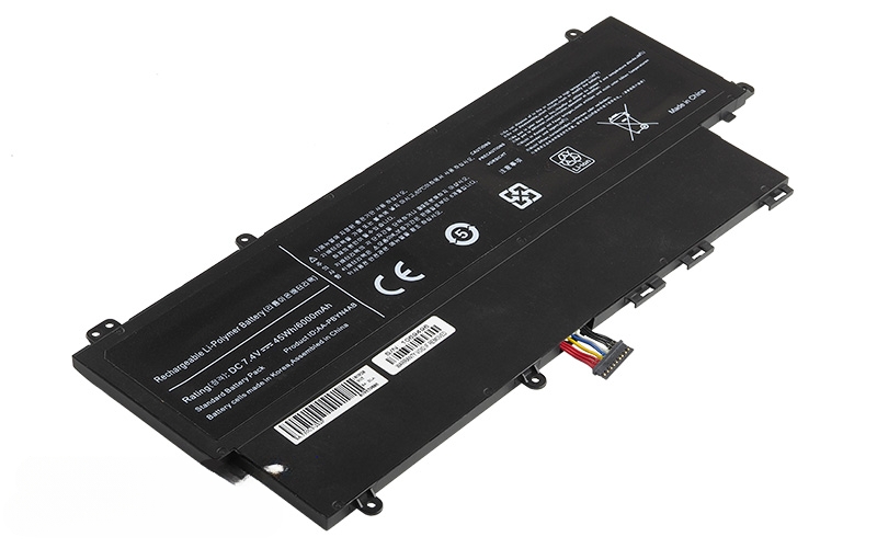 7.4V 43Wh AA-PBYN4AB AA-PLWN4AB battery for Samsung Ultrabook 530U3B 530U3C 535U3C 532U3X 540U3C – Front view top 45° angle