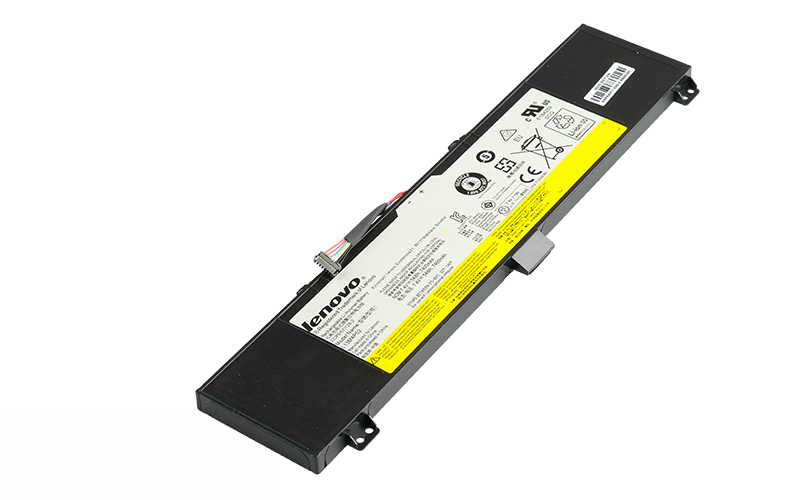 7.4V 47Wh 4-Cell Li-Poly Battery for Lenovo Y50-70 Touch (P/N: L13M4P02 L13N4P01) – Front view top 45° angle
