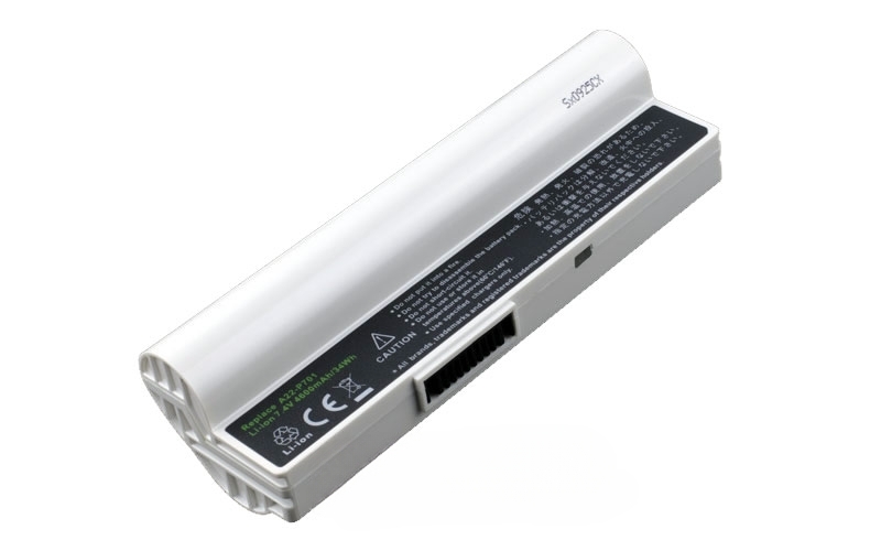 7.4V 5200mAh/38Wh 4-Cell Battery for ASUS&nbsp;eee PC 2G Surf 4G Surf (P/N: A22-700 A22-P701 P22-900 90-OA001B1000) – Front view top 45° angle