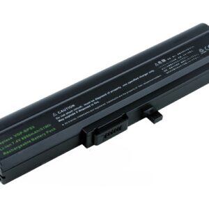 7.4V 58Wh 6-Cell Battery for Sony VAIO VGN-TX25C VGN-TX26C/B VGN-TX27CP VGN-TX37TP VGN-TX770P/B (P/N: VGP-BPS5 VGP-BPS5A) – Front view top 45° angle