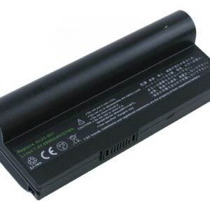 7.4V 7800mAh/58Wh 6-Cell Battery for ASUS eee PC 901 1000 1000H 1000HA (P/N: AL22-901 AL23-901 AP23-901) – Front view top 45° angle