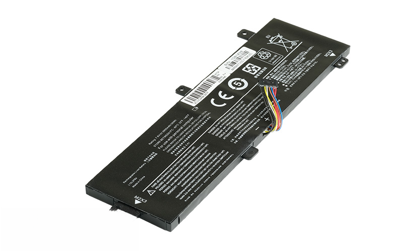 7.6V 31Wh 2-Cell Battery for Lenovo IdeaPad 310-15ABR 310-15IKB 310-151SK (P/N: L15L2PB4 L15S2TB0 L15L2PB5 L15C2PB5) – Front view top 45° angle