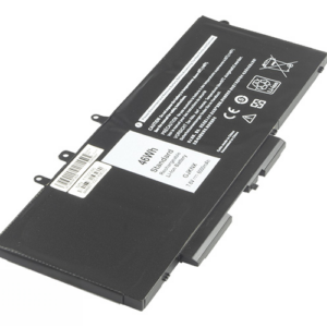 7.6V 62Wh 4-Cell Li-Polymer Battery for Dell Latitude 5480 5490 5580 5590 (P/N: GJKNX DY9NT 0DY9NT 5YHR4 451-BBZG) – Front view top 45° angle