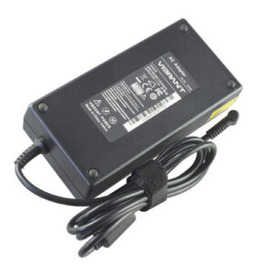 775626-003 AC Adapter for HP ZBook 15 G3 (19.5V 7.7A 150W) – Angled front – 3 sides visible
