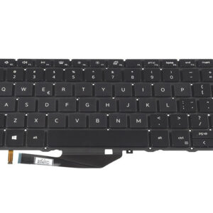 7FM8V Keyboard for Dell XPS 13 7390 2-in-1 (with backlit keys) – Front view – keys & layout