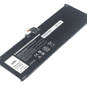 7VKV9 V55D0 9TV5X Battery for Dell Latitude 12 7275 XPS 12 9250 (7.6V 30Wh 2-Cell Li-Poly) – Front view top 45° angle