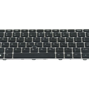 836308-B31 Keyboard for HP EliteBook 840 G4 (backlit and with track point) – Front view – keys & layout