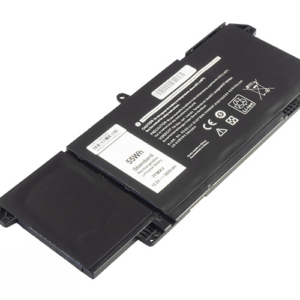 9JM71 7FMXV Battery for Dell Latitude 5320 7520 7320 7420 (15.2V 52Wh 4-Cell Li-Poly) – Front view top 45° angle
