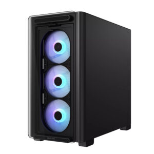 A23PLUS BK Asus A23 PLUS ARGB Micro ATX Gaming Chassis Black wr 03