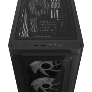 A23PLUS BK Asus A23 PLUS ARGB Micro ATX Gaming Chassis Black wr 05