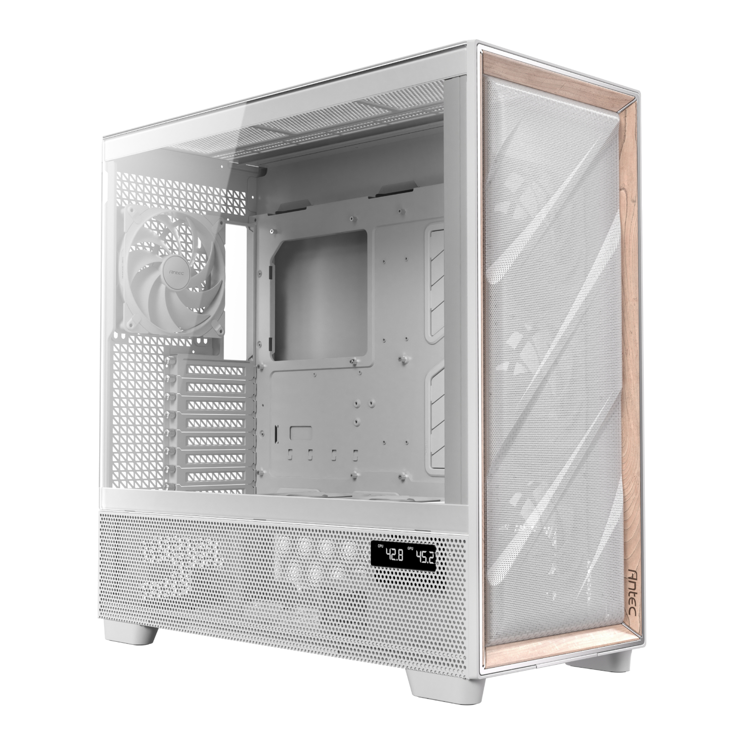 Antec FLUX PRO E-ATX Full Tower Gaming Chassis – White