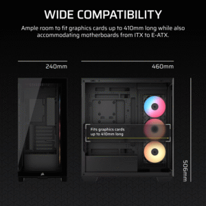 CC 9011322 WW Corsair 3500X RS R ARGB Mid Tower PC Cas wr 05