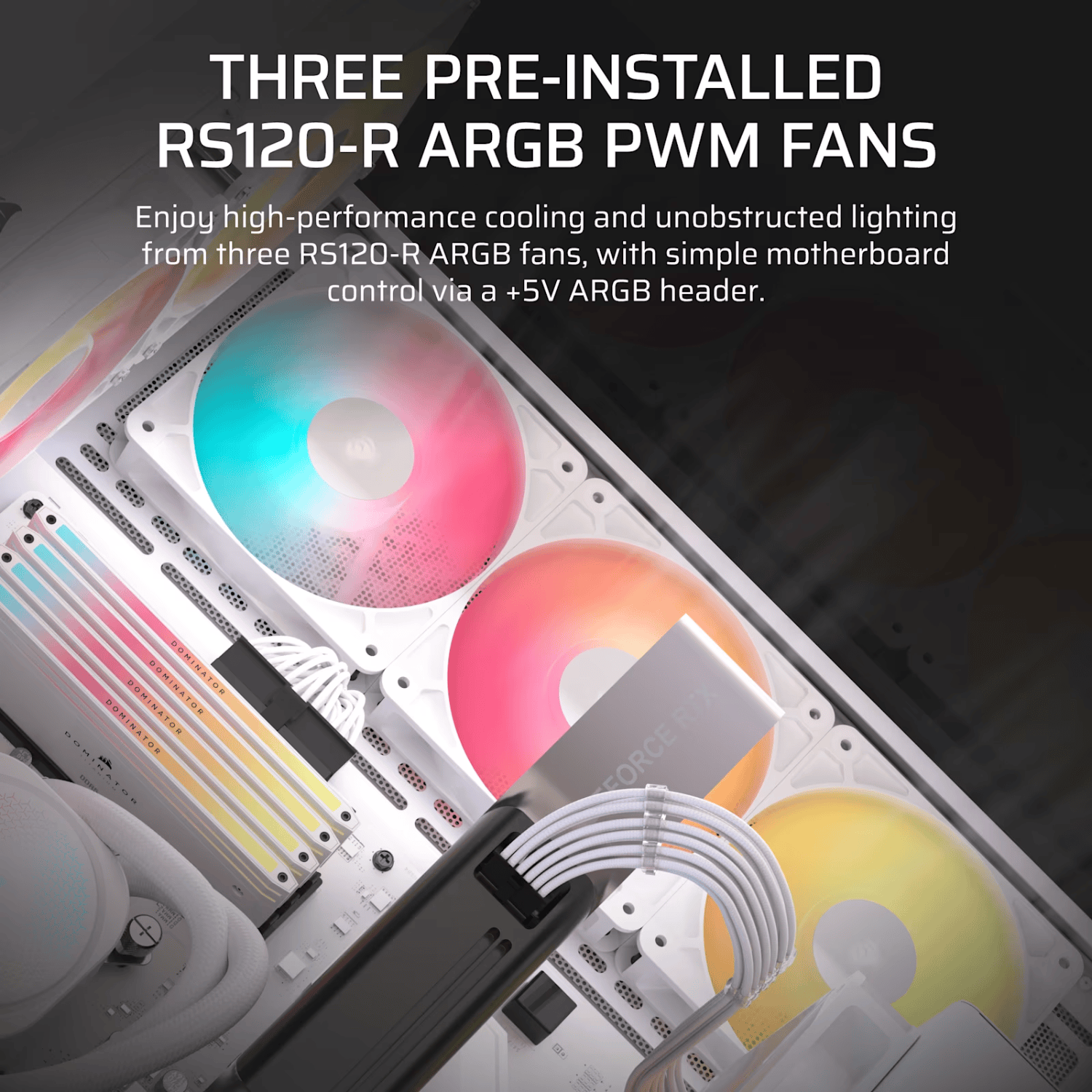 CC 9011323 WW Corsair 3500X RS R ARGB Mid Tower PC Cas wr 03