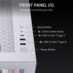 CC 9011323 WW Corsair 3500X RS R ARGB Mid Tower PC Cas wr 04