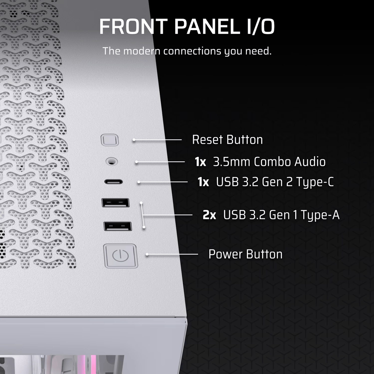 CC 9011323 WW Corsair 3500X RS R ARGB Mid Tower PC Cas wr 04