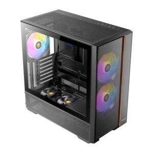 FLUX REAR Antec FLUX Rear ARGB ATX Mid Tower Gaming Chassis Black wr 04a