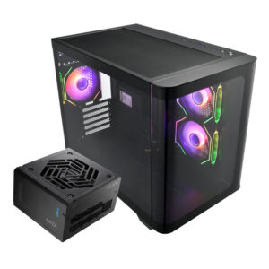 FSP09 FSP S380 M ATX ARGB Gaming Chassis and VITA GM 750W Power Supply Bundle wr 01a