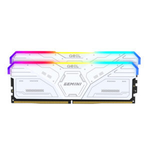 GAMSW532GB6000C36CDC GeIL Gemini RGB 32GB DDR5 6000MHz Desktop Gaming Memory Kit 2 x 16GB – White wr 01