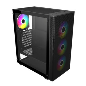 M220 BA FSP M220 ATX RGB Gaming Chassis Black wr 01