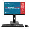 PCB AIO FIB24 I5161000 D5 PCBuilder FUSION 24 inch Intel Core i5 12400 16GB DDR5 1TB Windows 11 AiO Desktop PC wr 01a