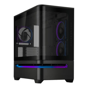 PRIMEAP202TGARGB ASUS Prime AP202 ARGB Micro ATX Gaming Chassis Black wr 01