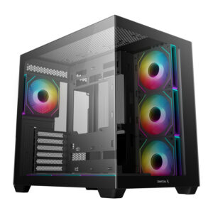 R CG530 BKAGA7 G DeepCool CG530 4F ARGB M ATX Gaming Chassis Black wr 01
