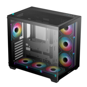 R CG530 BKAGA7 G DeepCool CG530 4F ARGB M ATX Gaming Chassis Black wr 04