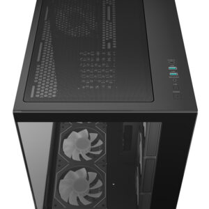 R CG530 BKAGA7 G DeepCool CG530 4F ARGB M ATX Gaming Chassis Black wr 06