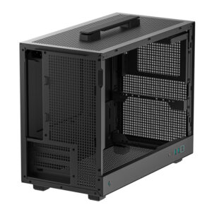 R CH160 BKNGM0 G DeepCool CH160 PLUS Micro ATX Chassis Black wr 05a