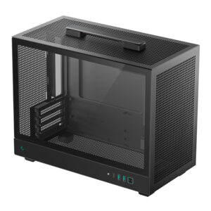 R CH160 BKNGM0 G DeepCool CH160 PLUS Micro ATX Chassis Black wr 06a