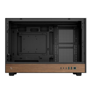 R CH260 BKNWM0 G 1 DeepCool CH260 Wood mATX Gaming Chassis Black wr 06a