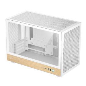 R CH260 WHNWM0 G 1 DeepCool CH260 Wood mATX Gaming Chassis White wr 03a