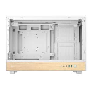 R CH260 WHNWM0 G 1 DeepCool CH260 Wood mATX Gaming Chassis White wr 09a