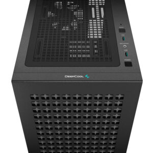 R CH370 BKAGM1 E 1 DeepCool CH370 Micro ATX Gaming Chassis Black wr 05
