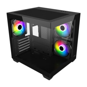 S140 BA FSP S140 M ATX Mid Tower Gaming Chassis Black wr 05