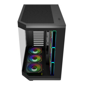 U580 BA FSP U580 ARGB ATX Ultra Tower Gaming Chassis Black wr 04