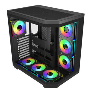 U580 BA FSP U580 ARGB ATX Ultra Tower Gaming Chassis Black wr 05