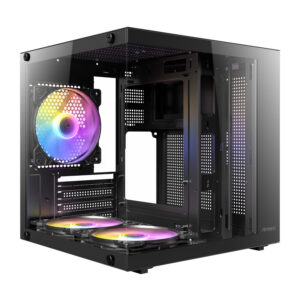 VCX10M RGB Antec VCX10M RGB M ATX Mini Tower Gaming Chassis wr 01