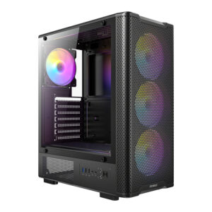 VX310 ARGB Antec VX310 ARGB ATX Gaming Chassis Black wr 01a
