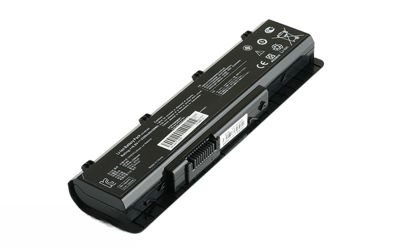 A32-N55 Battery for ASUS N45S N55S N75S N75SF N75SJ N75SL N75SN N75SV (10.8V 56Wh 6-Cell) – Front view top 45° angle